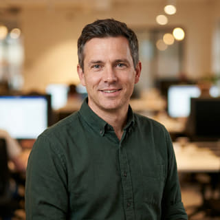Daniel Carter, listed as Chief Technology Officer at Spear Wertholm, shown in a profile image